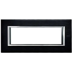 axolute - placca 6P antracite spazzolata - BTicino HA4806XS