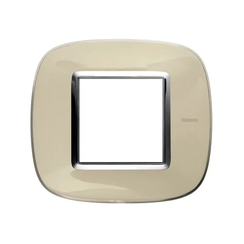 axolute - placca 2P avorio liquid - BTicino HB4802DA