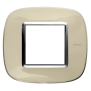 axolute - placca 2P avorio liquid - BTicino HB4802DA