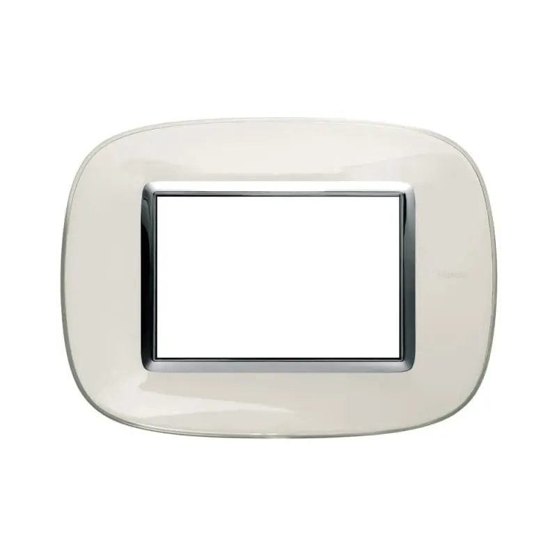 axolute - placca 3P bianco liquid - BTicino HB4803DB