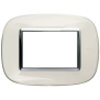 axolute - placca 3P bianco liquid - BTicino HB4803DB