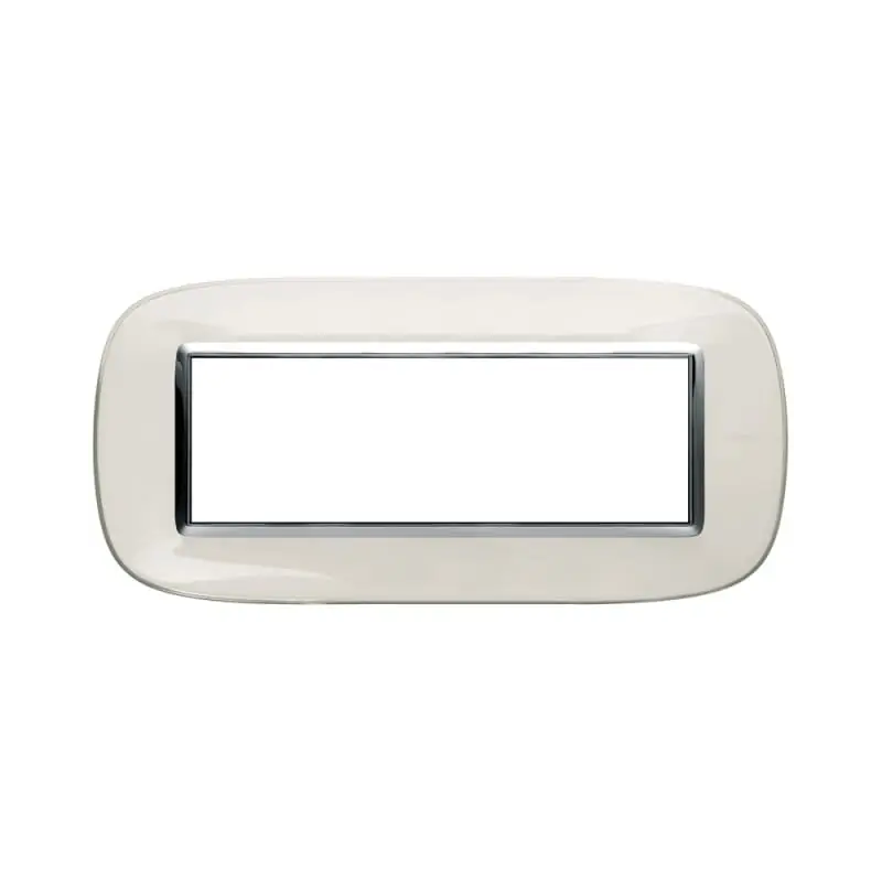 axolute - placca 6P bianco liquid - BTicino HB4806DB