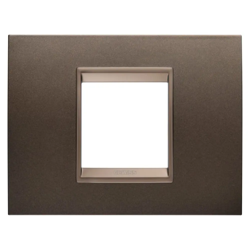 PLACCA LUX 2M METALLO ANODIC BROWN - Gewiss GW16202XV