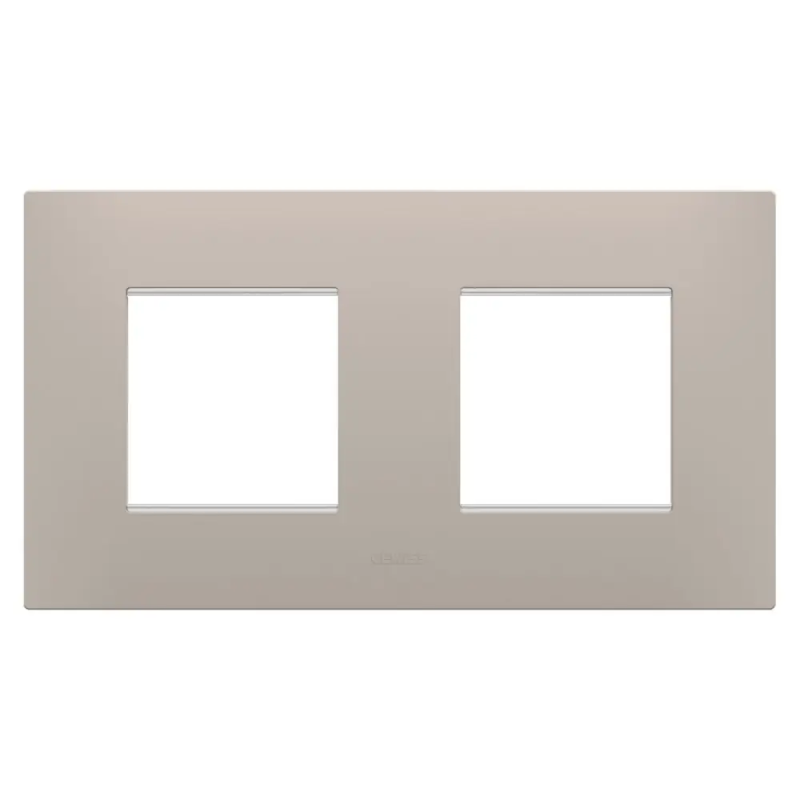 PLACCA EGO INT.2+2P O DARK SAND - Gewiss GW16023DS
