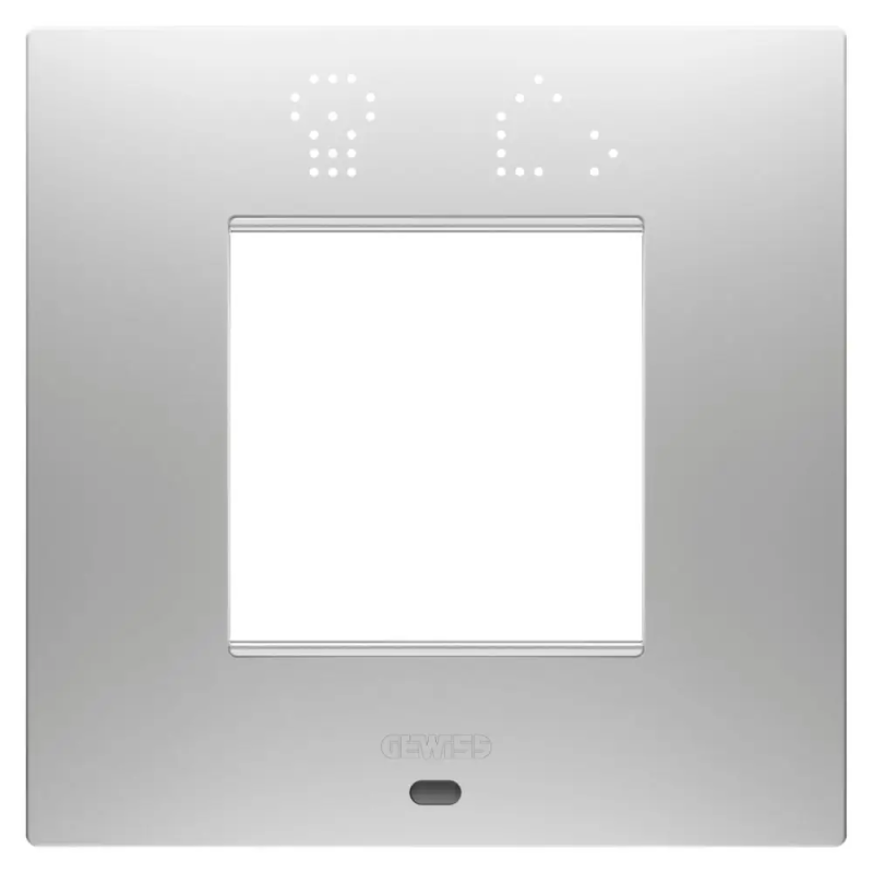 PLACCA EGO SMART INT 2P MAGNETIC GRAY - Gewiss GW16022SGR