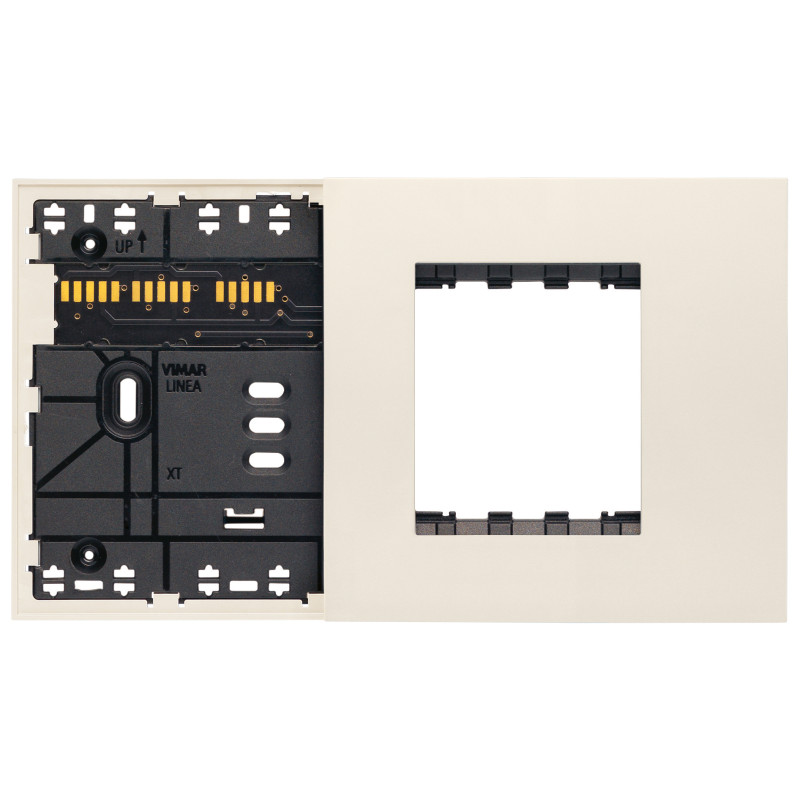 Supporto XT 4M misto con placca canapa - Vimar 32614.C