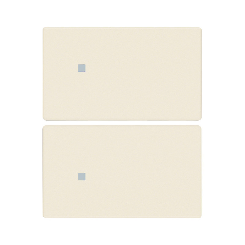 Due mezzi tasti 2M neutro pers. canapa - Vimar 31480.2C