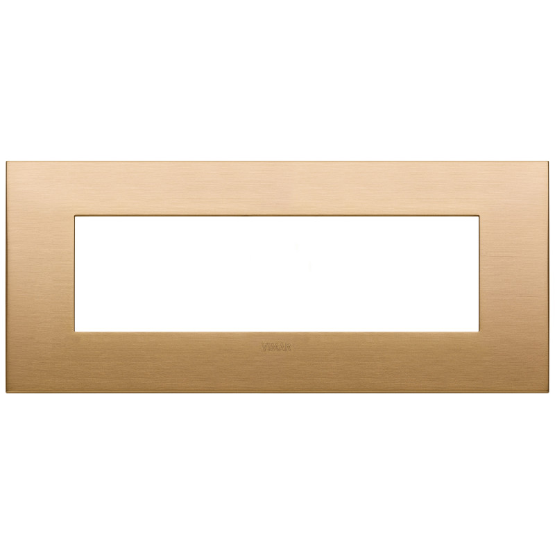 Placca fit 7M ottone spazzolato - Vimar 19957.12.01