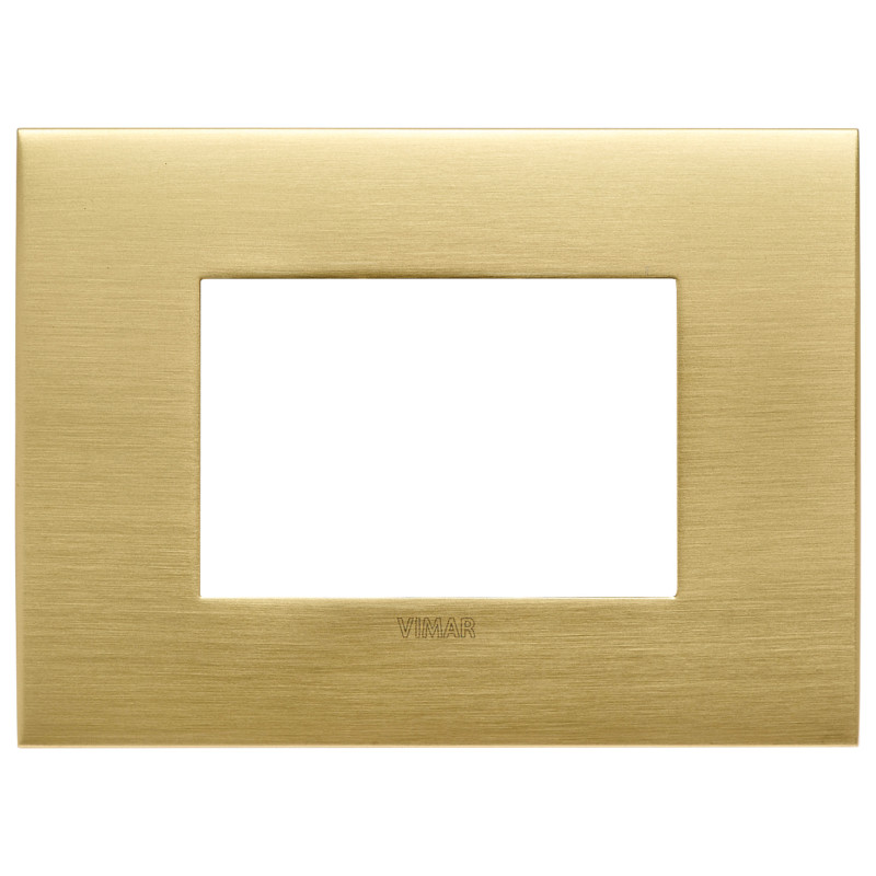 Placca fit 3M ottone spazzolato - Vimar 19953.12.01