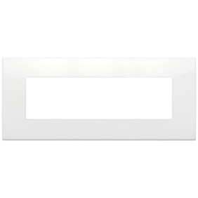 Placca Classic 7M polar matt total look - Vimar 19657.B26