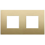 Placca 4M (2+2)int71 CL ottone spazz - Vimar 19643.12.01