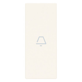 Tasto 1M assiale simb. campanello bianco - Vimar 31000A.CB