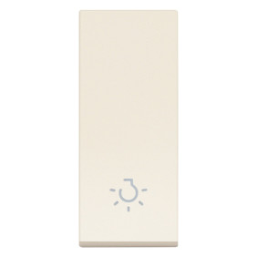 Tasto 1M allineato simbolo luce canapa - Vimar 31000.LC