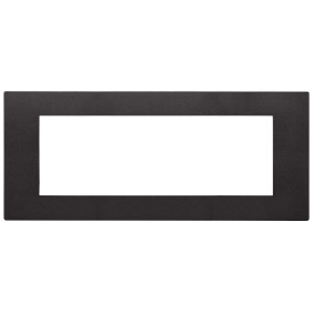 Placca 7M nero - Vimar 30657.02