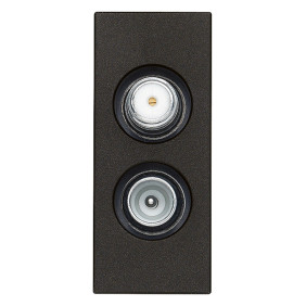 Presa TV-RD-SAT diretta 2usc. nero - Vimar 30302.01G