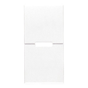 Due mezzi tasti 1M neutro pers. bianco - Vimar 20755.B