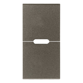 Due mezzi tasti 1M neutro pers. Metal - Vimar 19755.M