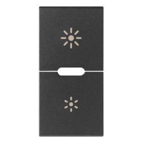 Due mezzi tasti 1M dimmer grigio - Vimar 19755.3