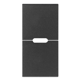 Due mezzi tasti 1M neutro pers. grigio - Vimar 19755