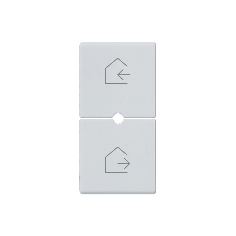 Due mezzi tasti 1M scenari Silver - Vimar 14755.6.SL