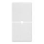 Due mezzi tasti 1M neutro pers. bianco - Vimar 14755