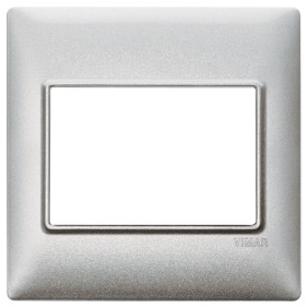 Placca 3M BS tecnopolimero Silver - Vimar 14648.27
