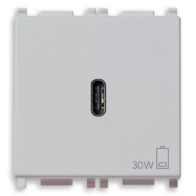 Alimentatore USB C PD 30W Silver - Vimar 14298.SL
