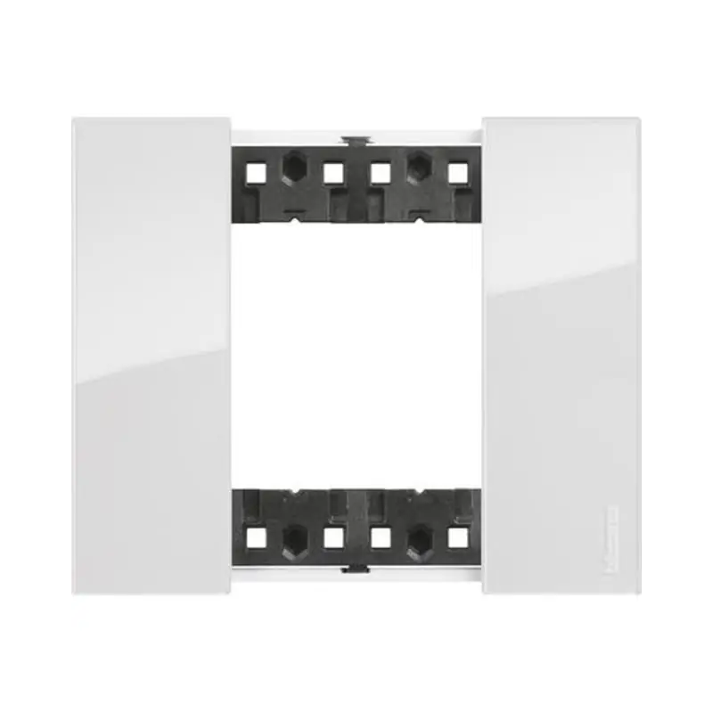 L.NOW - placca 2P GHIACCIO - BTicino KA4802DW