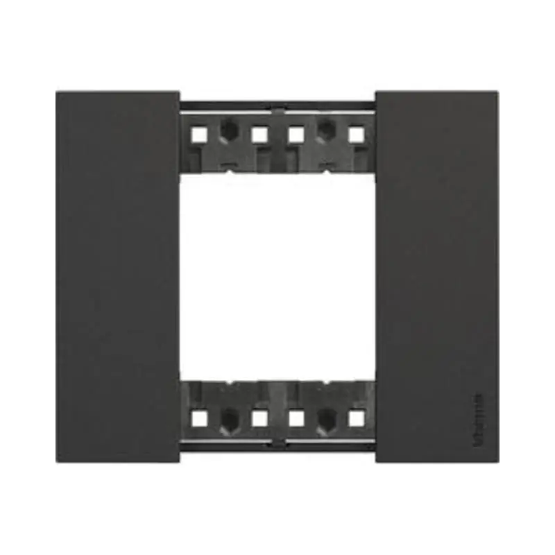 L.NOW - placca 2P NERO - BTicino KA4802KG