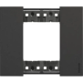 L.NOW - placca 2P NERO - BTicino KA4802KG