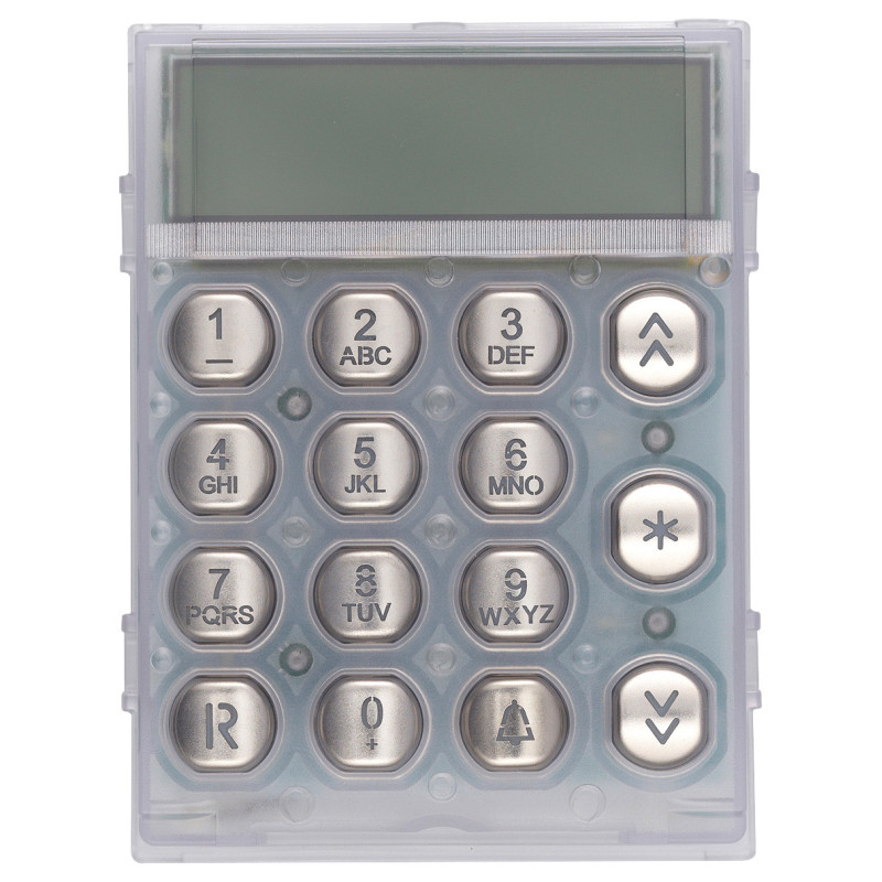 Tastiera flat acciaio con led bianchi - Vimar R290