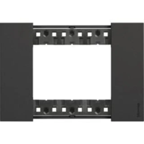 L.NOW - placca 3P NERO - BTicino KA4803KG