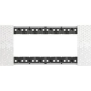 L.NOW - Placca 6P PIXEL - BTicino KA4806MW