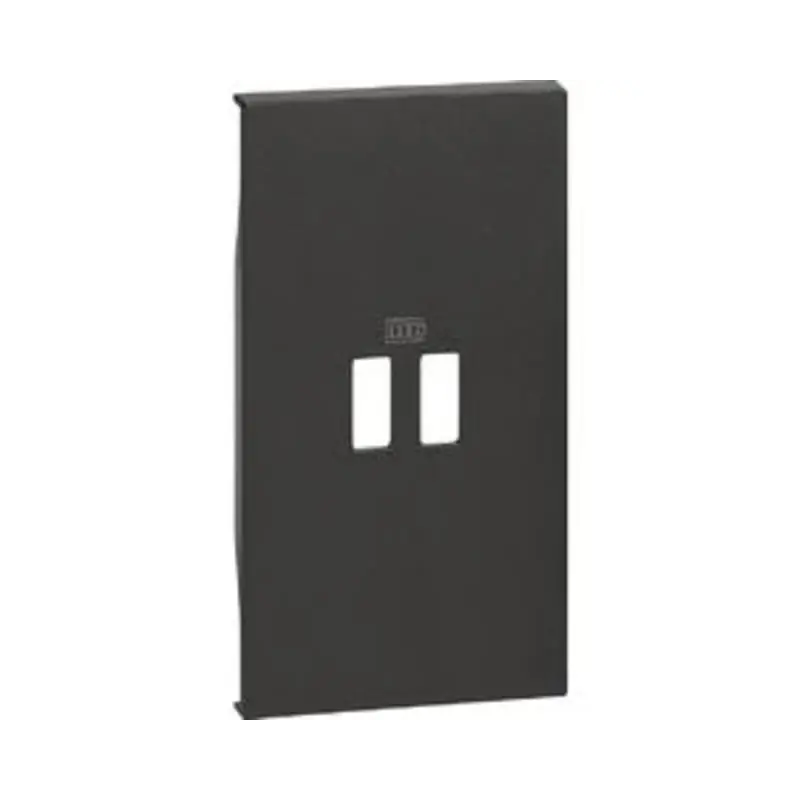 L.NOW - cover caricatore USB 2M nera - BTicino KG12C