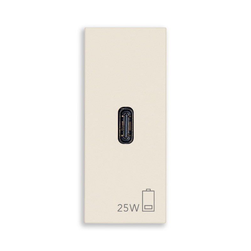 Alimentatore USB C PD 25W canapa - Vimar 30292.C25C