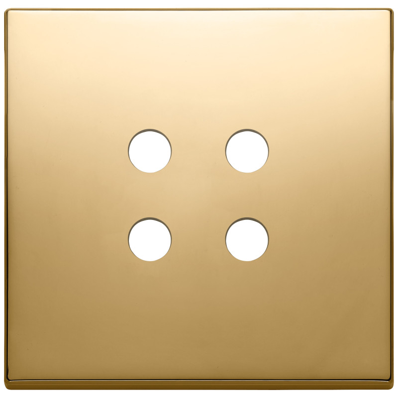 Placca 2Mx4 Tondo oro - Vimar 22692.RN.82