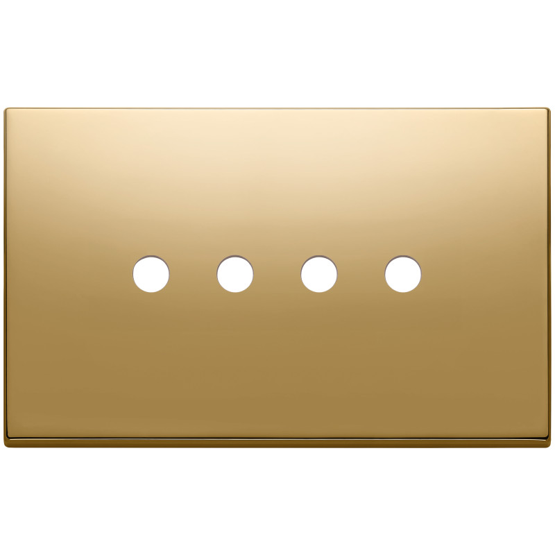 Placca 4Mx4 Tondo oro - Vimar 22684.RN.4.82