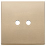 Placca 2Mx2 Tondo oro satinato - Vimar 22682.RN.2.88