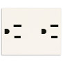 Due prese SICURY 2P+T 15A USA bianco - Vimar 30243.B