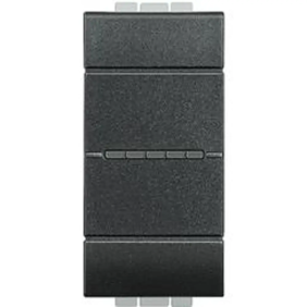 LL - pulsante ax 1P NO 10A 1m antracite - BTicino L4055N