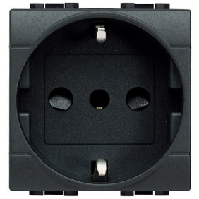 LL - presa std ted/ita flat antracite - BTicino L4140/16F