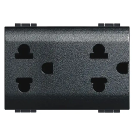 living int - presa duplex univers 2P+T 16A - BTicino L4185