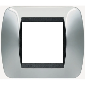 living int - placca 2 posti cromo lucido - BTicino L4802CR
