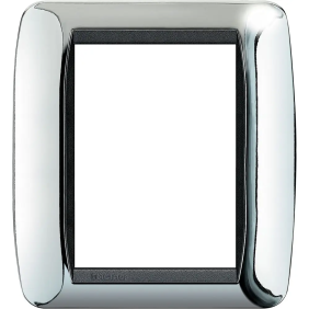 living int - placca 3+3 posti cromo lucido - BTicino L4826CR
