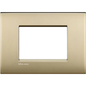 LL - placca 3P oro satinato - BTicino LNC4803OF