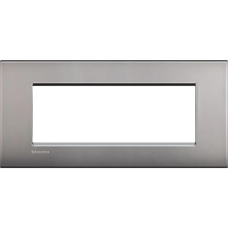 LL - placca 7P nichel satinato - BTicino LNC4807NK