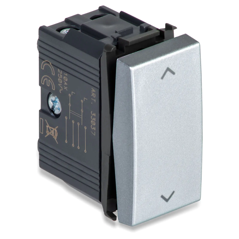 STEEL Commutatore 2P 10AX (6 Morsetti) - MASTER 33037