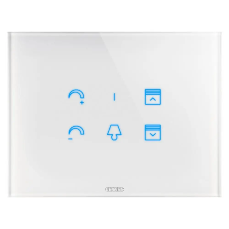 PLACCA ICE TOUCH SIMB. INTERC. BIANCO - Gewiss GW16955CB