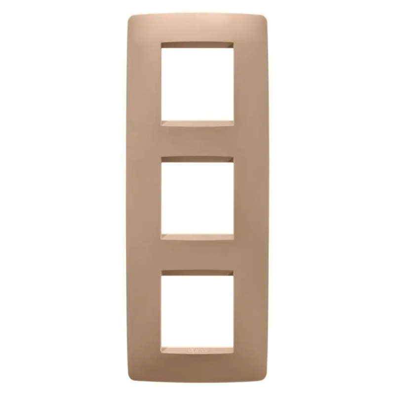 PLACCA ONE INT.2+2+2P V RAME CHIARO - Gewiss GW16127VX