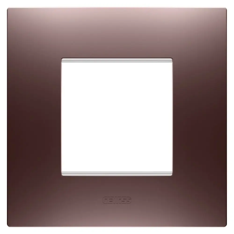 PLACCA EGO INT.2P RAME - Gewiss GW16022CP